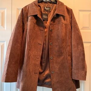 BGSD Brown Suede Button Jacket